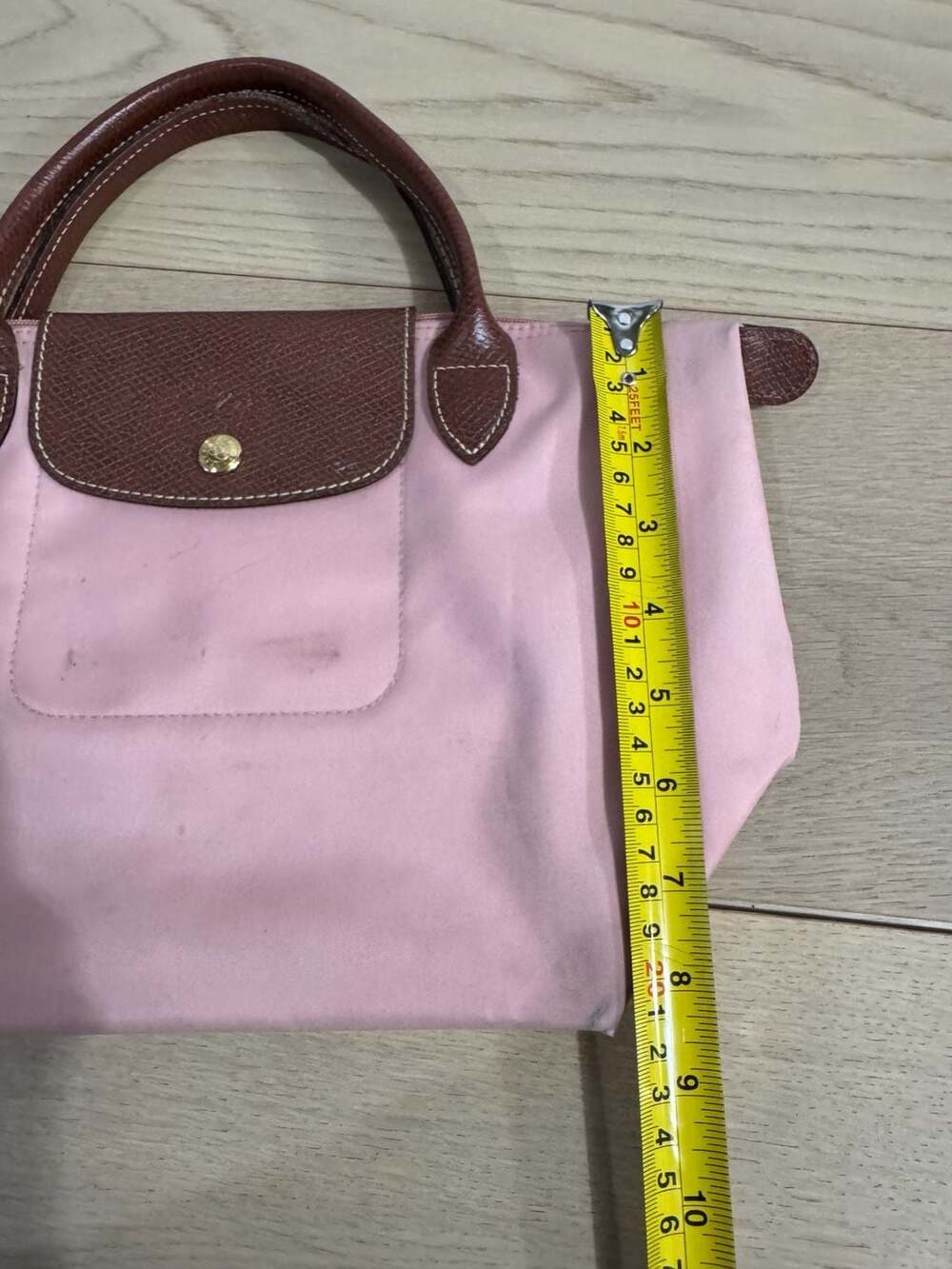 Longchamp Le Pliage Original Top Handle Bag, Small, Pink - Picture 3 of 9